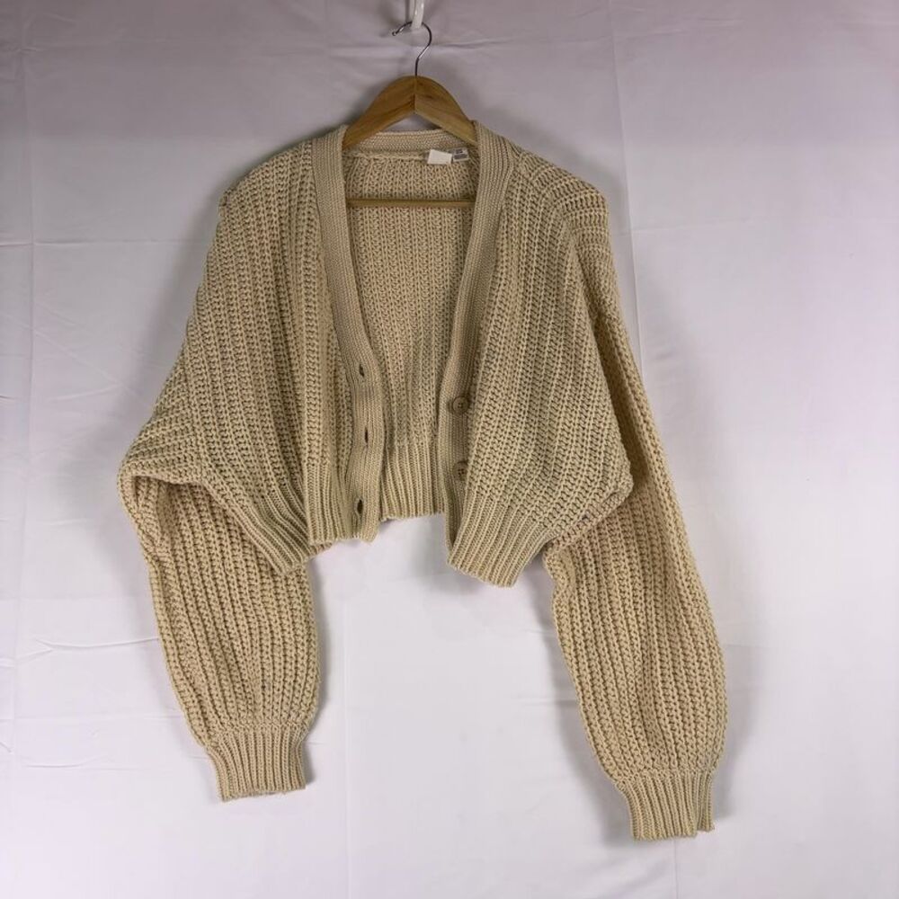 Roxy Cream Cropped Cardigan